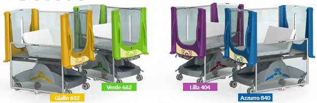 Lit pédiatrique à hauteur variable électrique