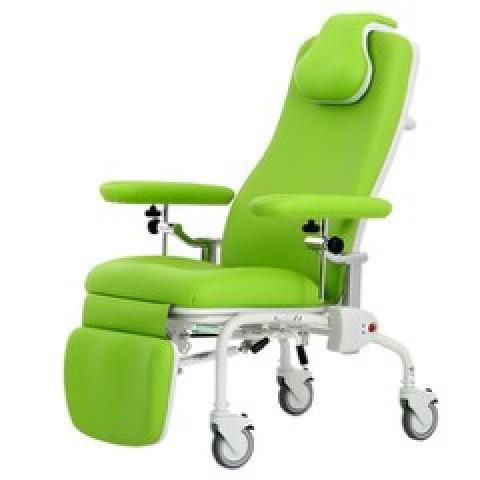 Fauteuil de prélèvement à hauteur fixe sur roues